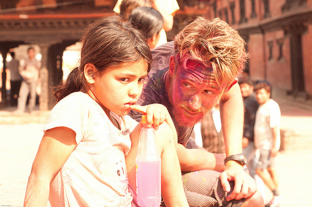nepal Holi la festa dei colori