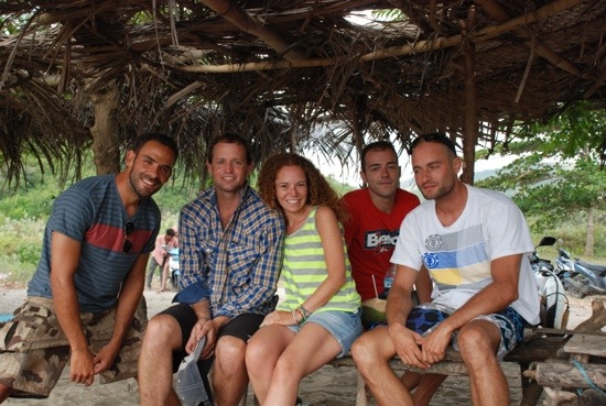 Io e i miei amici a Kuta Lombok- Indonesia