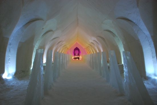 Artic Snow Hotel -Ice chapel