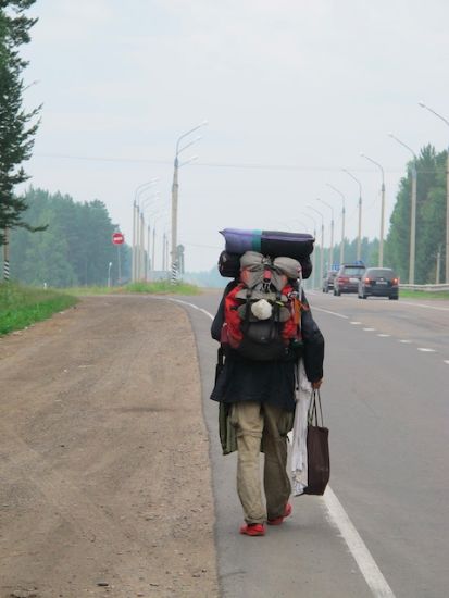 Siberian Walker visto da motociclisti norvegesi che andavano a Magadan